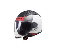 LS2, Casco Moto Jet COPTER II URBANE Matt White Red, XS