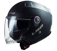 LS2 OF603 Infinity II Solid Casco Jet, nero, taglia M per maschi