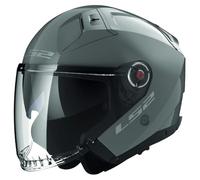 LS2 OF603 Infinity II Solid Casco Jet, grigio, taglia 2XL per maschi