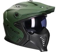 Casco Crossover Ls2 OF606 Drifter Solid Verde Militare Opaco XL