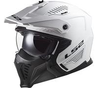 LS2 OF606 Drifter Solid, casco modulare L male Bianco