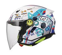 Casco Jet Bambino Ls2 OF622 Funny II Next Level Bianco Lucido S