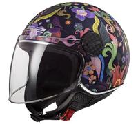 LS2, Casco Moto Jet SPHERE LUX II BLOOM Blue Pink, XS
