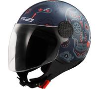 LS2, Casco Moto Jet SPHERE LUX II MAXCA Cobalt Orange, S