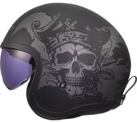 LS2, Casco Moto Jet SPITFIRE II WILLY Black Grey, XL
