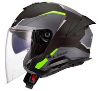 LS2, Casco Moto Jet VERSO II AIR Black H-V Yellow, XL