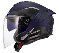 LS2 OF618 Verso II Air Casco Jet, blu, taglia XS per maschi