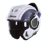 LS2, Casco Moto Modulare ADVANT COOPER White Blue, S