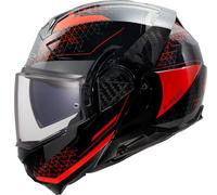 LS2, Casco Moto Modulare ADVANT II ASTRAL Red, M