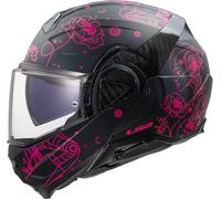 LS2, Casco Moto Modulare ADVANT II SOPHIA Black Pink, XXL