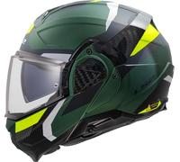 LS2, Casco Moto Modulare ADVANT II TRIPLE Olive, L