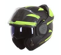 LS2, Casco Moto Modulare ADVANT REVO Black H-V Yellow, XXXL