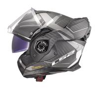 LS2 FF901 Advant X Carbon Horizon Casco, grigio-argento, taglia S per maschi