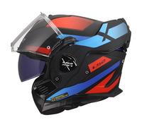 LS2 Helmets Casco Modulare FF901 Advant X Nova Nero/Rosso/Blu Taglia M