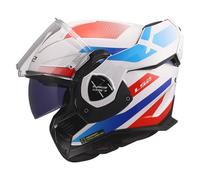 LS2, Casco Moto Modulare ADVANT X NOVA White Blue Red, XL
