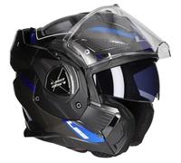 LS2, Casco Moto Modulare ADVANT X SPECTRUM Black Titanium Blue, L