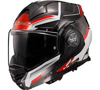 Casco Modulare Reversibile FF901 Ls2 Advant X Spectrum Nero Bianco Rosso S