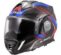 LS2 CASCO MOTO MODULARE FF901 ADVANT X CARBON FUTURE II BIANCO BLU ROSSO