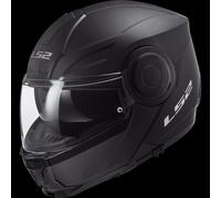 LS2 FF902 Scope flip up casco Solido nero opaco XS