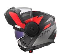 Casco Modulare LS2 FF902 Scope II Duria Nero Rosso S
