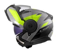 LS2, Casco Moto Modulare SCOPE II DURIA Grey H-V Yellow, S