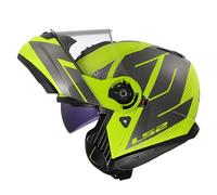 LS2, Casco Moto Modulare STROBE II CODE Gloss H-V Yellow Grey, S
