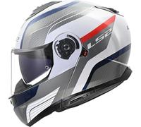 LS2, Casco Moto Modulare STROBE II MONZA White Blue Red, L