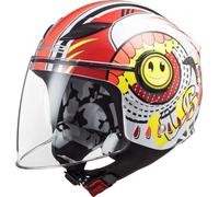 LS2, Casco Moto per Bambini FUNNY SLUCH Gloss Red White, L