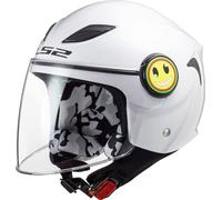 CASCO LS2 BIMBO FUNNY FF602 OMOLOGATO LAVABILE BIANCO LUCIDO TAGLIA L