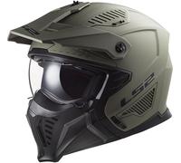 LS2 OF606 Drifter Solid, casco modulare S male Oliva Opaco