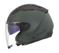 LS2 Helmets Casco Jet OF600 Copter II Solid Verde militare opaco L Uomo