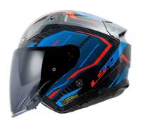 Casco OF603 INFINITY 2 Carbon URUS Rosso Nero Blu LS2 - UE: XL