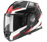 LS2, Casco Moto Modulare ADVANT X SPECTRUM Black White Red, M