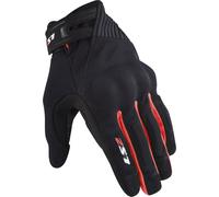 LS2 Dart II Guanti da moto, nero-rosso, taglia 2XL per maschi