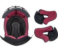 LS2 FF313 Vortex Fodera interna e guanciali, nero/rosso, Taglia L