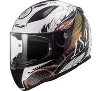 LS2 FF353 Rapid II Boho Casco, nero-bianco-rosa, taglia XS