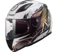 LS2 FF353 Rapid II Boho Casco, nero-bianco-rosa, taglia XS
