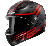 LS2 FF353 Rapid II Circuit, casco integrale M male Nero/Rosso/Grigio