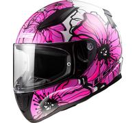 LS2 FF353 Rapid II Poppies, casco integrale M female Fucsia/Bianco