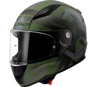 LS2 FF353 Rapid II Thunderbirds Casco, nero-verde, taglia 2XL