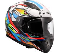 LS2 FF353 Rapid II Xdron, casco integrale S male Bianco/Nero/Rosso/Azzurro