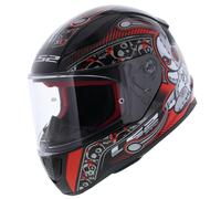 LS2 FF353 Rapid Mini Voodoo nero lucido rosso