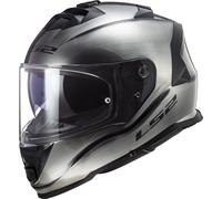 LS2 FF800 Storm II Jeans Casco, nero-argento, taglia 3XL