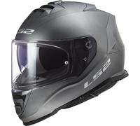 LS2 FF800 Storm II Solid Casco, argento, taglia 2XL per maschi