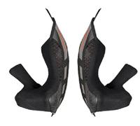 LS2 FF805 ECE06, guanciali XS/S male Nero