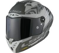 LS2 FF805 Thunder C GP Aero Polar Casco, nero opaco/grigio, Taglia L (59/60)