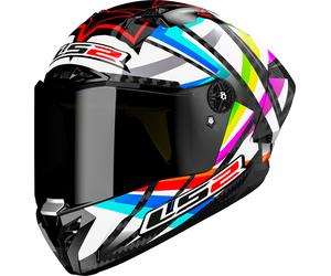 LS2 FF805 Thunder Carbon GP Flash, casco integrale XL male Nero/Bianco/Verde/Blu/Rosso