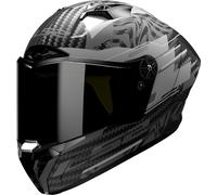 LS2 FF805 Thunder Carbon GP Polar, casco integrale M male Nero Opaco