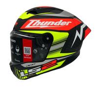 LS2 FF805 THUNDER GP AERO REPLICA CASCO MOTO NERO OPACO