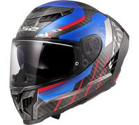 LS2, Casco Moto Integrale DRAGON TRAX Blue Red, 3XL